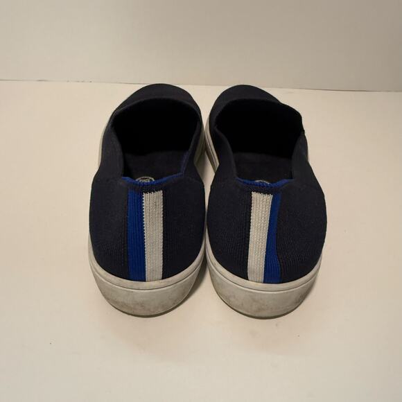 Rothy's Women's The Sneaker Slip On Shoes Loafer Knit Stretch Navy Blue 9 - Picture 4 of 8